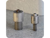 legatoria Punzone per occhielli 24, 25, 25.5, 26 per applicazione di occhielli di diametro 4,5mm, 4,7mm, 4,85mm. In acciaio. Filettatura superiore: M6, diametro inferiore: 12,2mm. Compatibile con Torchietto per minuterie metalliche S5 leg2952