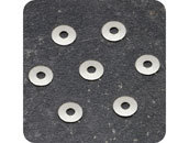legatoria Rondelle viti sepolte, NICHELATE, 15mm diametro esterno 15mm, spessore 1 mm, per compensare la lunghezza della vite leg2955