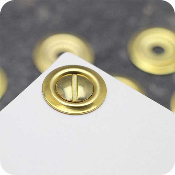 legatoria Rondelle viti sepolte, OTTONATE, 17mm diametro esterno 17mm, diametro interno 5,3mm, spessore 1 mm, per compensare la lunghezza della vite.