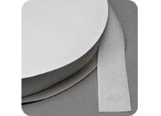 legatoria Nastro in velcro da cucire femmina, 30mm sfuso a metraggio, BIANCO.