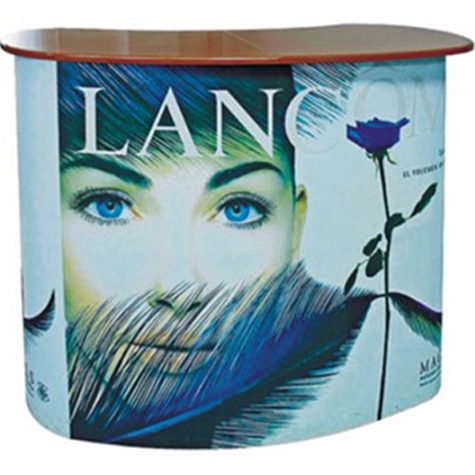 legatoria Tavolo per manifestazioni espositive Pieghevole e leggero,  facilmente trasportabile. Si monta in 30 secondi. La superficie verticale consente la personalizzazione. Capiente vano interno. Dotato di comode borse per il trasporto. Larghezza: 124cm, altezza: 83cm, profondit: 32cm. 8 kg.