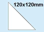 legatoria Tasca triangolare autoadesiva, 120x120mm LEG30.