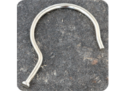 legatoria Gancio metallico per campionari NICHELATO. misure: 4X68mm LEG3036