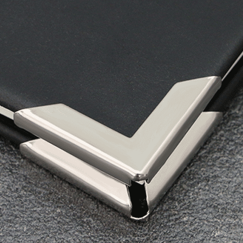 legatoria AngolinoMmetallico nichelato, 30mm 30mm per lato, protegge copertine spesse fino a 4mm*.