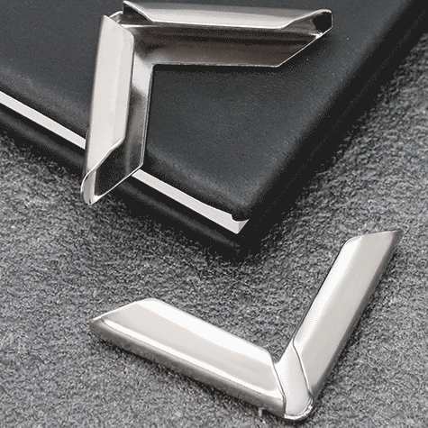 legatoria AngolinoMmetallico nichelato, 30mm 30mm per lato, protegge copertine spesse fino a 4mm*.