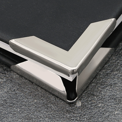 legatoria AngolinoMetallico nichelato, 30mm 30mm per lato, protegge copertine spesse fino a 7mm*.