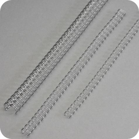 gbc Spirali metalliche 23 anelli. 15.9mm ARGENTO Formato: A4. Passo 2:1 (23 anelli). Diametro: 16mm-58. Capacit�: 135 fogli. WIREBIND.