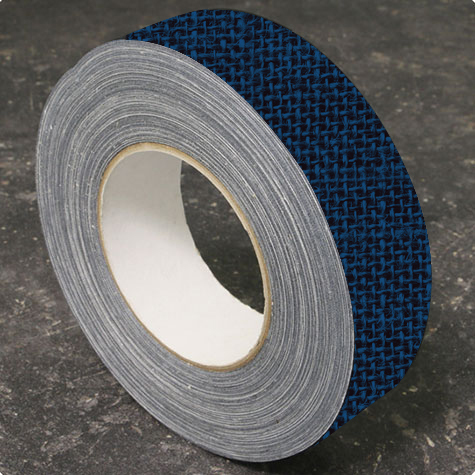 legatoria Nastro autoadesivo borda dorso, h25mm BLU NOTTE, elegante nastro in tela per ricoprire il dorso di blocchi pinzati. Spessore 400 micron. Utilizzato nelle industrie grafiche per bordature e dorsature di libri, registri, quaderni, blocchi per assegni e formulari.