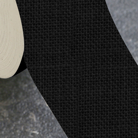 legatoria Nastro autoadesivo borda dorso, h19mm NERO, elegante nastro in tela per ricoprire il dorso di blocchi pinzati. Spessore 400 micron. Utilizzato nelle industrie grafiche per bordature e dorsature di libri, registri, quaderni, blocchi per assegni e formulari.