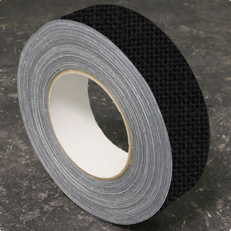 legatoria Nastro autoadesivo borda dorso, h50mm NERO, elegante nastro in tela per ricoprire il dorso di blocchi pinzati. Spessore 400 micron. Utilizzato nelle industrie grafiche per bordature e dorsature di libri, registri, quaderni, blocchi per assegni e formulari.