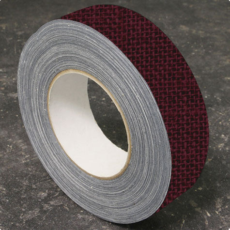 legatoria Nastro autoadesivo borda dorso, h50mm BORDEAUX, elegante nastro in tela per ricoprire il dorso di blocchi pinzati. Spessore 400 micron. Utilizzato nelle industrie grafiche per bordature e dorsature di libri, registri, quaderni, blocchi per assegni e formulari.