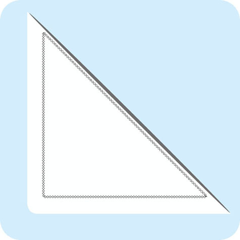 legatoria Tasca triangolare autoadesiva, soffietto, 140x140mm Corner pocket. Busta triangolare isoscele adesiva in vinile trasparente (colla acrilica trasparente) per inserire listini prezzi, offerte o altri fogli singoli in raccoglitori ad anelli, cataloghi, depliant, ecc.. Pu contenere fino a 10mm di spessore.