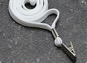 legatoria Cordoncino portabadge, daCollo aMOLLETTA, BIANCO LEG3240.