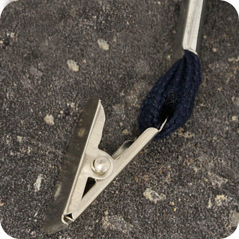 legatoria Cordoncino portabadge, daCollo aMOLLETTA, BLU con aggancio a MOLLETTA, cordoncino largo 1cm, lunghezza aperto 90cm.