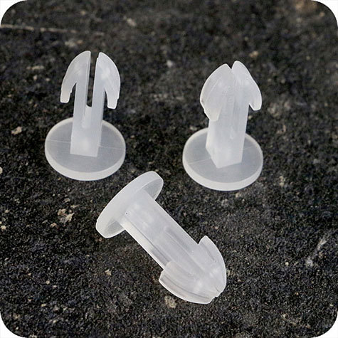 legatoria Perno Plug-in, lunghezza 6mm TRASPARENTE..