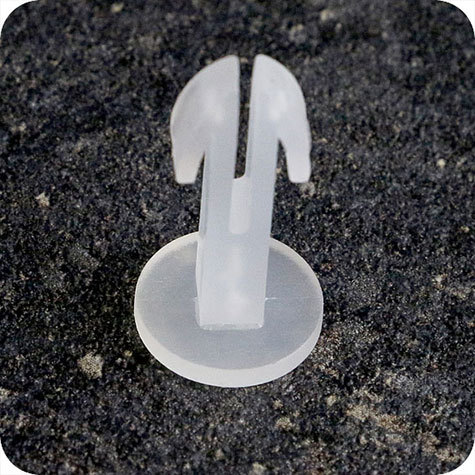 legatoria Perno Plug-in, lunghezza 9mm TRASPARENTE..