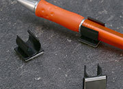 legatoria Portapenne magnetico in plastica, 12x15mm NERO, altezza 12mm LEG3287