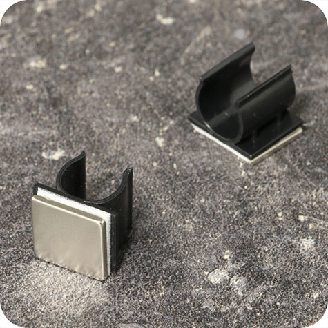 legatoria Portapenne magnetico in plastica, 12x15mm NERO, altezza 12mm.