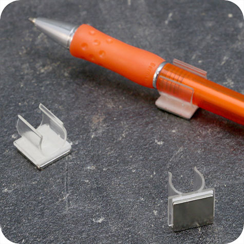 legatoria Portapenne magnetico 12x15mm. plastica TRASPARENTE altezza 12mm.