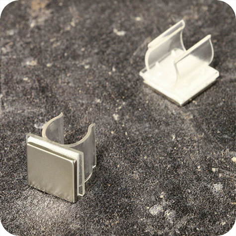 legatoria Portapenne magnetico 12x15mm. plastica TRASPARENTE altezza 12mm.