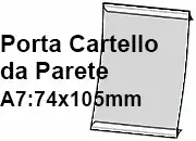 legatoria PortaLocandinaAutoadesiva A7verticale 74x105mm LEG3317.