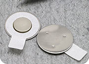 legatoria Calamita magnetica Ufo, Polo NORD AUTOADESIVO, Diametro: 10mm. Altezza: 2mm. Calamita con grado magnetico N35 (forza di attrazione massima:1000g), Prodotto da utilizzare associato a  MS.U.10.2.20.SK.N35.S.06 LEG3336