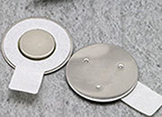 legatoria Calamita magnetica Ufo, Polo SUD AUTOADESIVO, Diametro: 10mm. Altezza: 2mm. Calamita con grado magnetico N35 (forza di attrazione massima:1000g), Prodotto da utilizzare associato a   MS.U.10.2.20.SK.N35.N.06 LEG3337