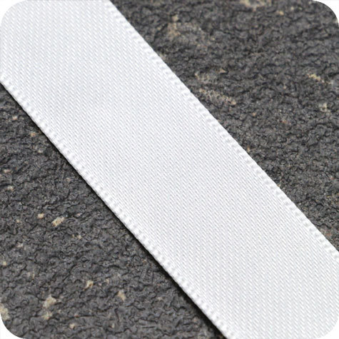 legatoria Nastro di raso, spessore 15mm BIANCO, tinta unita..