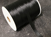 legatoria Nastro di raso, spessore 10mm NERO, tinta unita. LEG3403