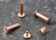 legatoria Viti sepolte rilegatura, RAMATE, 15mm lunghezza 15 mm, testa diametro 10mm, tubetto diametro 5mm, una testa fissa ed una mobile. Per lunghezza, si intende la distanza INTERNA tra le due teste, che corrisponde allo spessore del volume da rilegare.