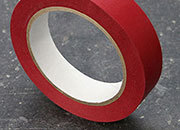 legatoria NastroAutoadesivo bordaDorso, 19mm, ROSSO nastro speciale in carta telata per ricoprire il dorso di blocchi pinzati. Elegante effetto tessuto, spessore 200 micron. Utilizzato nelle industrie grafiche per bordature e dorsature di libri, registri, quaderni, blocchi per assegni e formulari LEG3464