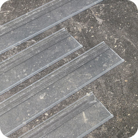 legatoria Binario porta prezzo 39x75mm TRASPARENTE, magnetico, in PVC.