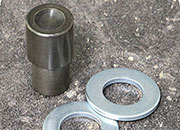 legatoria Punzone inferiore rivetto 9 mm Per applicare la parte inferiore dei rivetti a testa bombata a doppia testa, il cui diametro  di 9mm. LEG3524