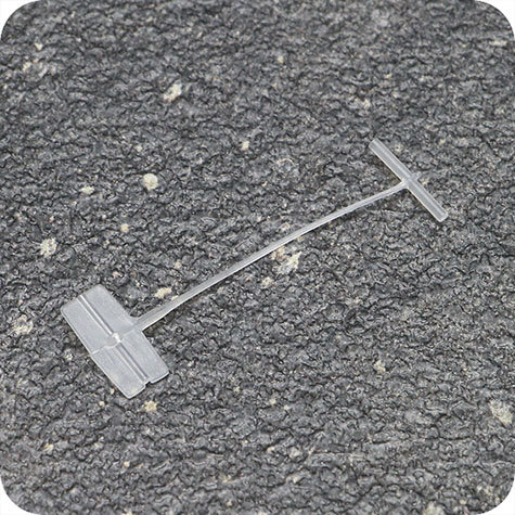 legatoria Fili per sparafili, 25mm  Plastica TRASPARENTE. Filettature standard per letichettatura di prodotti e tessili, 25 mm di lunghezza.