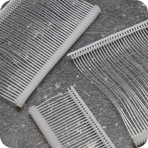 legatoria Fili per sparafili, 25mm  Plastica TRASPARENTE. Filettature standard per letichettatura di prodotti e tessili, 25 mm di lunghezza.