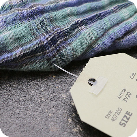 legatoria Fili per sparafili, 50mm Plastica TRASPARENTE. Filettature standard per letichettatura di prodotti e tessili, 50 mm di lunghezza.