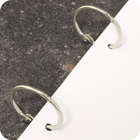 legatoria Anello doppio, apribile NICHELATO 32mm NICHELATO. Doppio anello di rilegatura. Diametro interno: 32mm. Per distanza fori: 80 mm, in metallo nichelato.