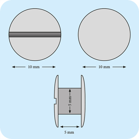 legatoria Viti sepolte rilegatura verniciate 5mm BIANCO, in metallo verniciato, lunghezza mm 5. Testa diametro 10mm, tubetto diametro 5mm, una testa fissa ed una mobile. Per lunghezza, si intende la distanza INTERNA tra le due teste, che corrisponde allo spessore del volume da rilegare.