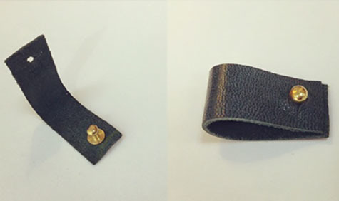 legatoria Perno Sam Browne, pomello 13mm NICHELATO. Profondit totale pomello 13mm, testa pomello diametro 7mm.