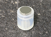 legatoria Bottoni magnetici diametro10mm. BIANCOtrasparente. cilindrici diametro cilindro 14mm, altezza cilindro19mm. Calamita con grado magnetico N38 (forza di attrazione massima:1900g) LEG3574