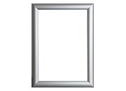 legatoria Cornice alluminio a scatto, A4 AUTOADESIVA mediante nastro biadesivo in schiuma di PE, largo: 19mm, spessore: 1mm. Per fogli di dimensione A4(210x297mm). Dimensioni esterne: 240x330mm. Area visibile: 190x280mm. Profilo: 25mm. La cornice  dotata di foglio protettivo in PVC trasparente antiriflesso..