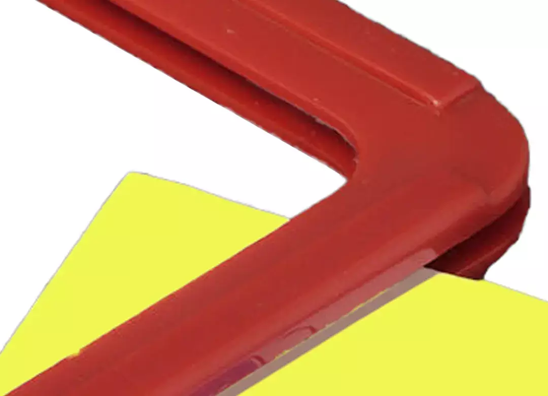 legatoria Locandina con piantana A3, ROSSO Asta in alluminio, regolabile da 35 a 55cm. Base: 195x160mm LEG3597