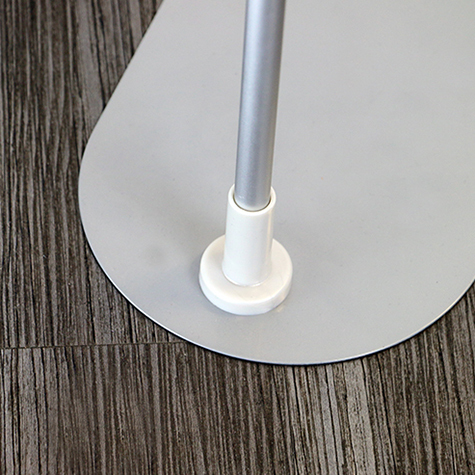 legatoria Locandina con piantana A3, GRIGIO Asta in alluminio, regolabile da 30 a 50cm. Base: 210x160mm.