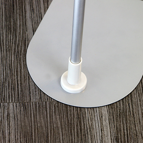 legatoria Locandina con piantana A4, BLU Asta in alluminio, regolabile da 30 a 50cm. Base: 210x160mm.