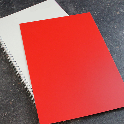 legatoria Copertine colorate A4, 450 micron ROSSO. Formato A4 (210x297mm), in PVC rigido.