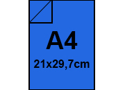 legatoria Copertine colorate A4, 450 micron BLU. Formato A4 (210x297mm), in PVC rigido.