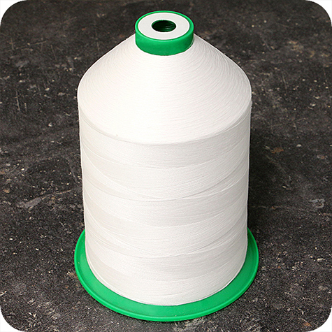 legatoria Filo refe cucitura fascicoli PB50-2 BIANCO. In poliestere ricoperto di cotone. Utilizzabile anche su macchine Aster, Smyth, Mller Martini Inventa e Ventura. .