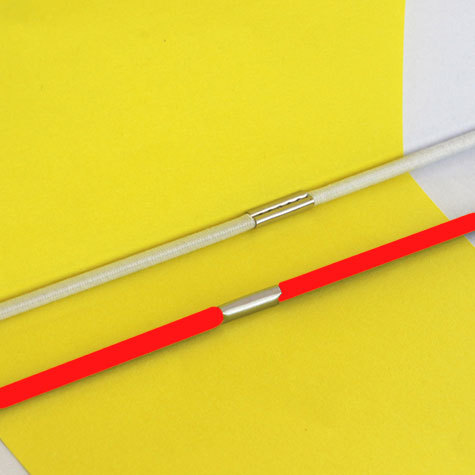 legatoria Anello elastico rivestito tessuto. 410mm ROSSO, spessore 2mm, le due estremit sono congiunte con una chiusura metallica per formare un anello che ben si adatta a rilegare fogli formato A5 (210mm).