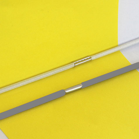 legatoria Anello elastico rivestito tessuto. 580mm GRIGIO, spessore 2mm, le due estremita sono congiunte con una chiusura metallica per formare un anello che ben si adatta a rilegare dei fogli formato A4 (297mm).