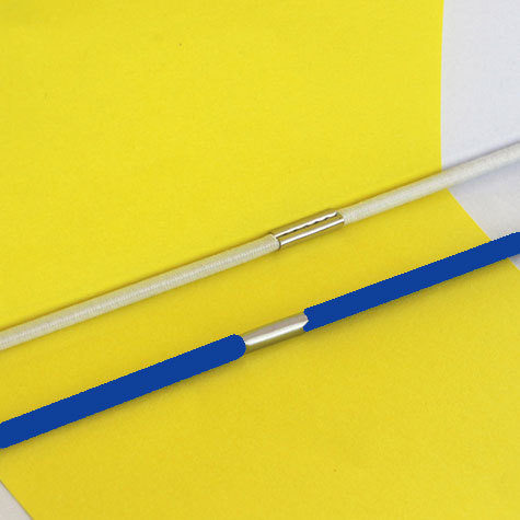 legatoria Anello elastico rivestito tessuto. 410mm BLU MEDIO, spessore 2mm, le due estremit sono congiunte con una chiusura metallica per formare un anello che ben si adatta a rilegare fogli formato A5 (210mm).